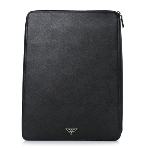 prada leather agenda|PRADA Saffiano Agenda Organizer Case Black .